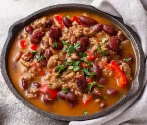 Mexican dishes - frijoles